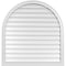 Ekena Millwork Round Top Surface Mount PVC Gable Vent w/ 2"W x 2"P Brickmould Sill Frame, 38"W x 40"H GVPRT38X4003SN - alternate 1